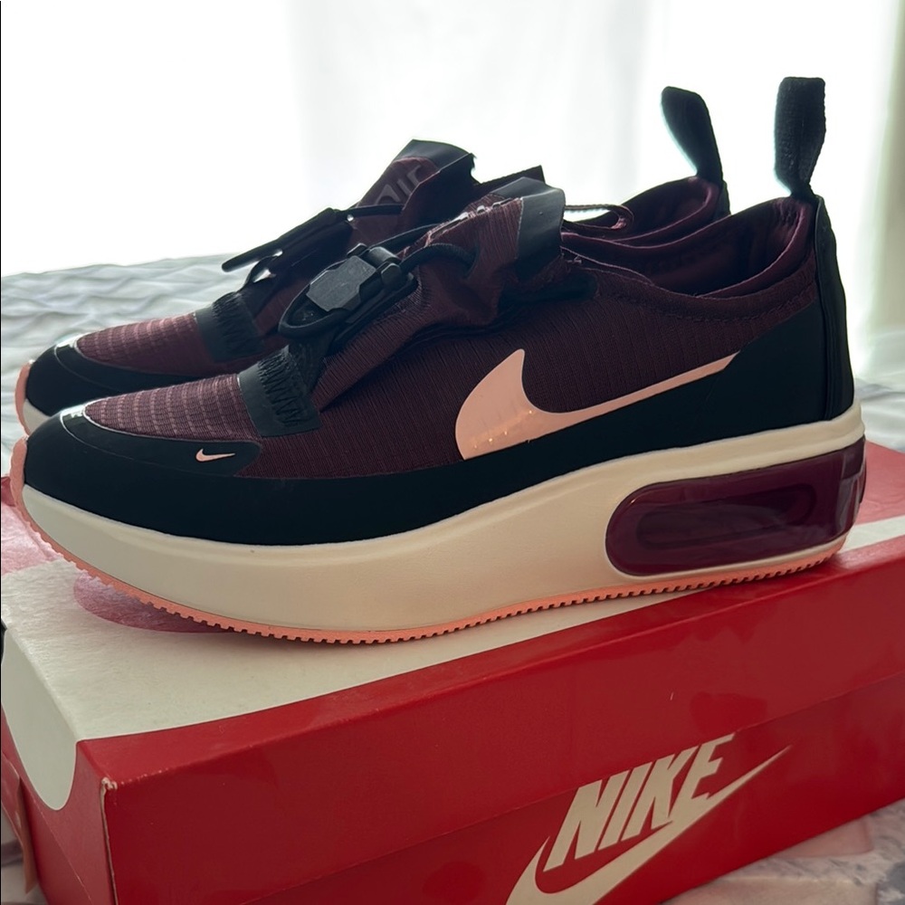 Nike Burgundy and Black Sneakers